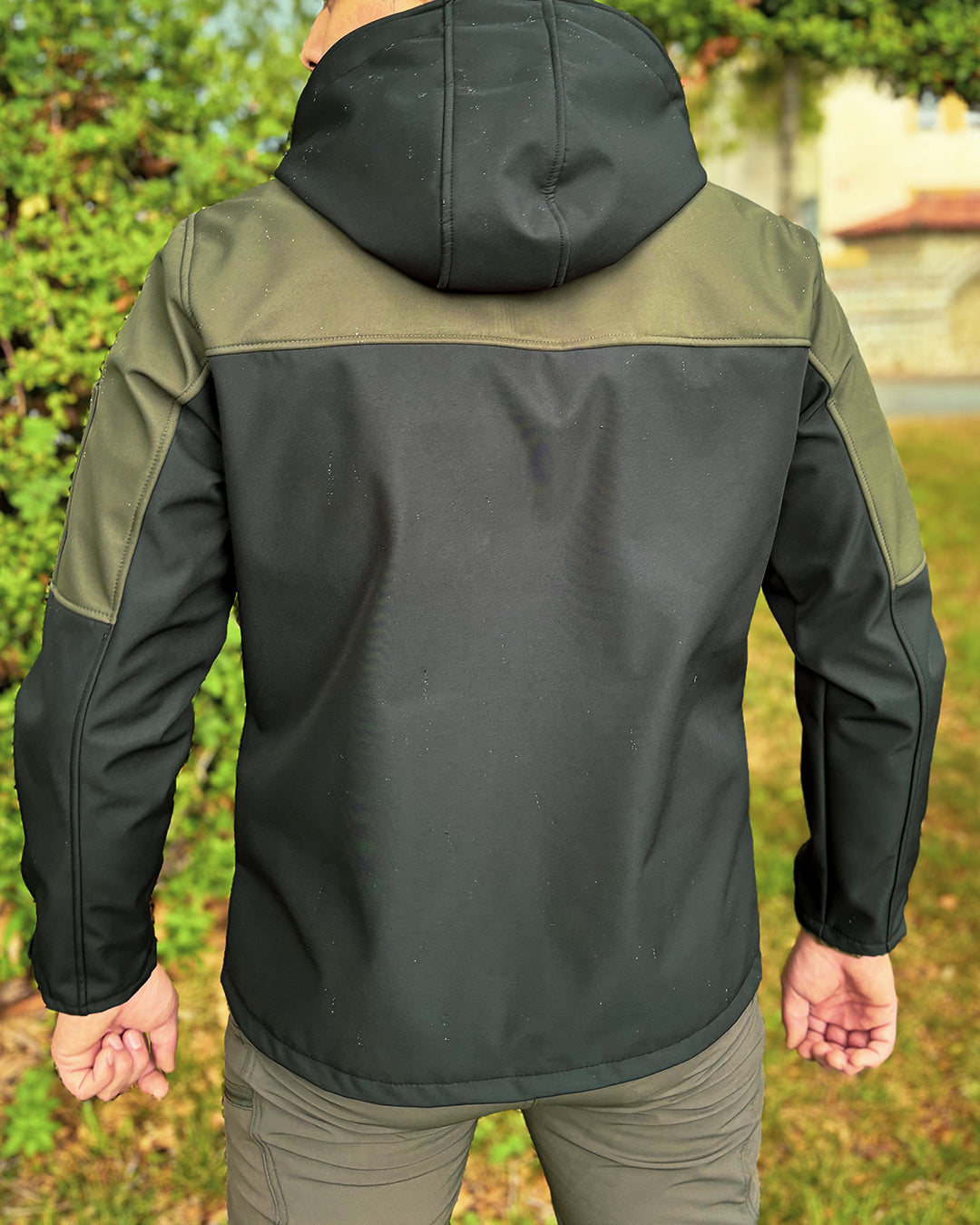 Hardon Siyah Yeşil Softshell Ceket