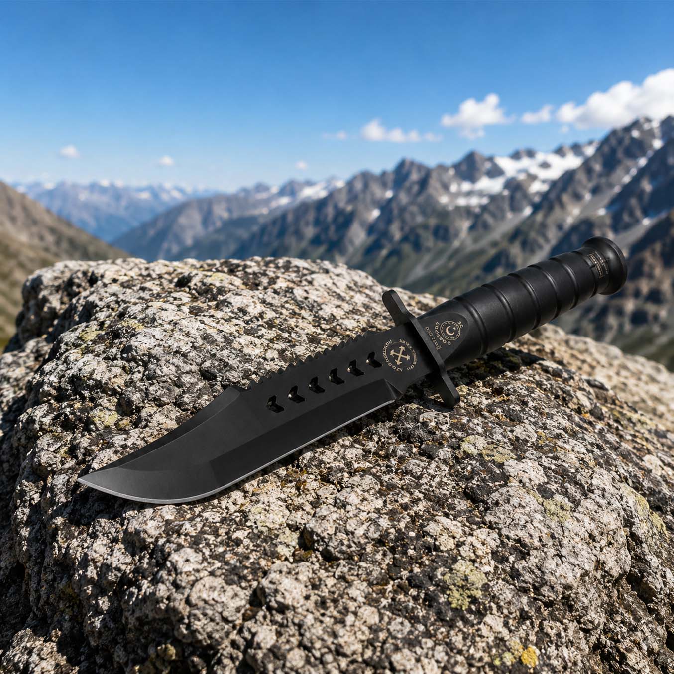 Komando Bıçağı / Kasaturası Ful Siyah - Görsel 2